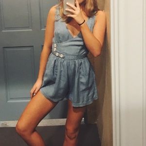 Urban Outfitters Denim Romper